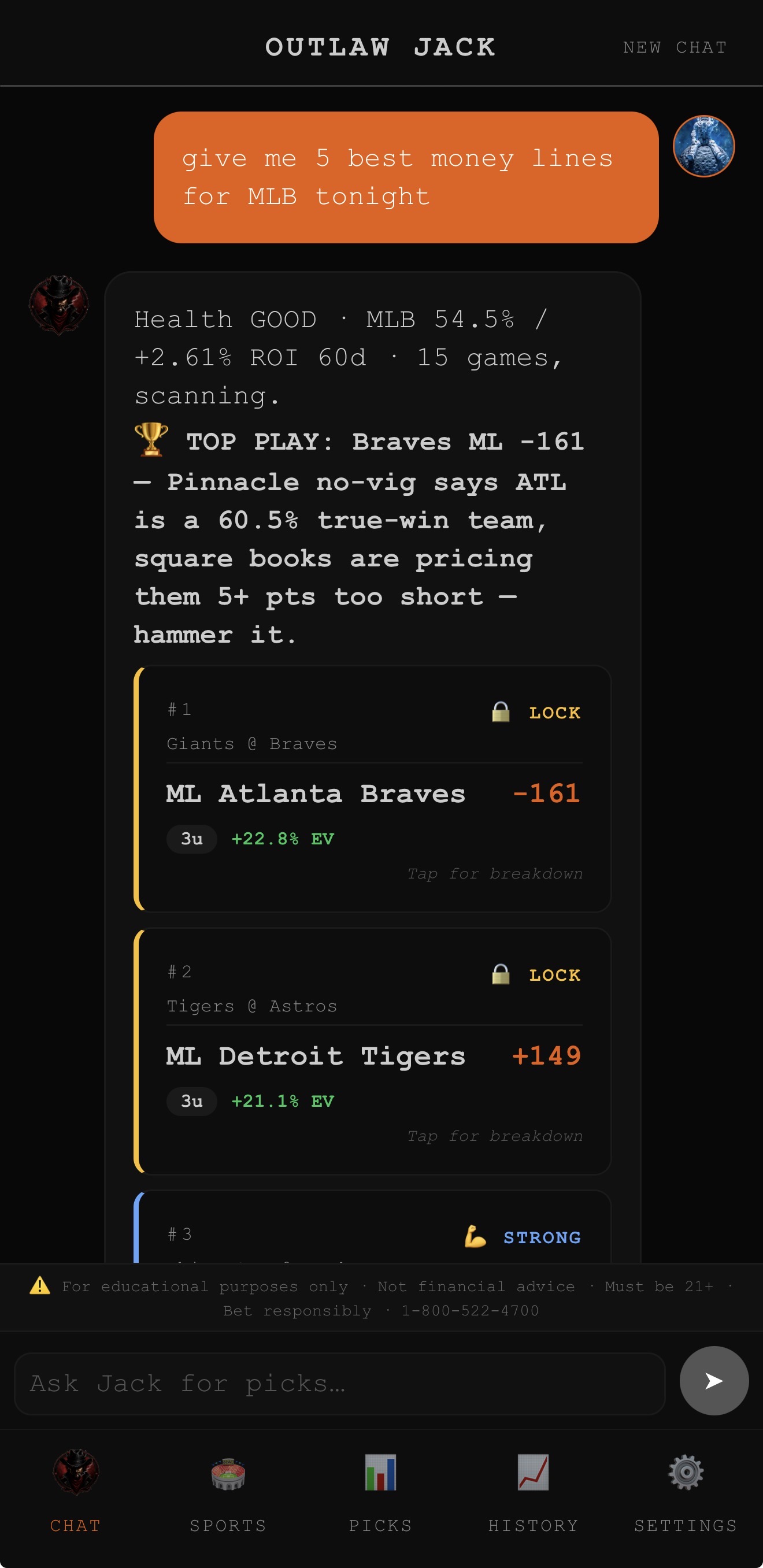 Outlaw Jack chat